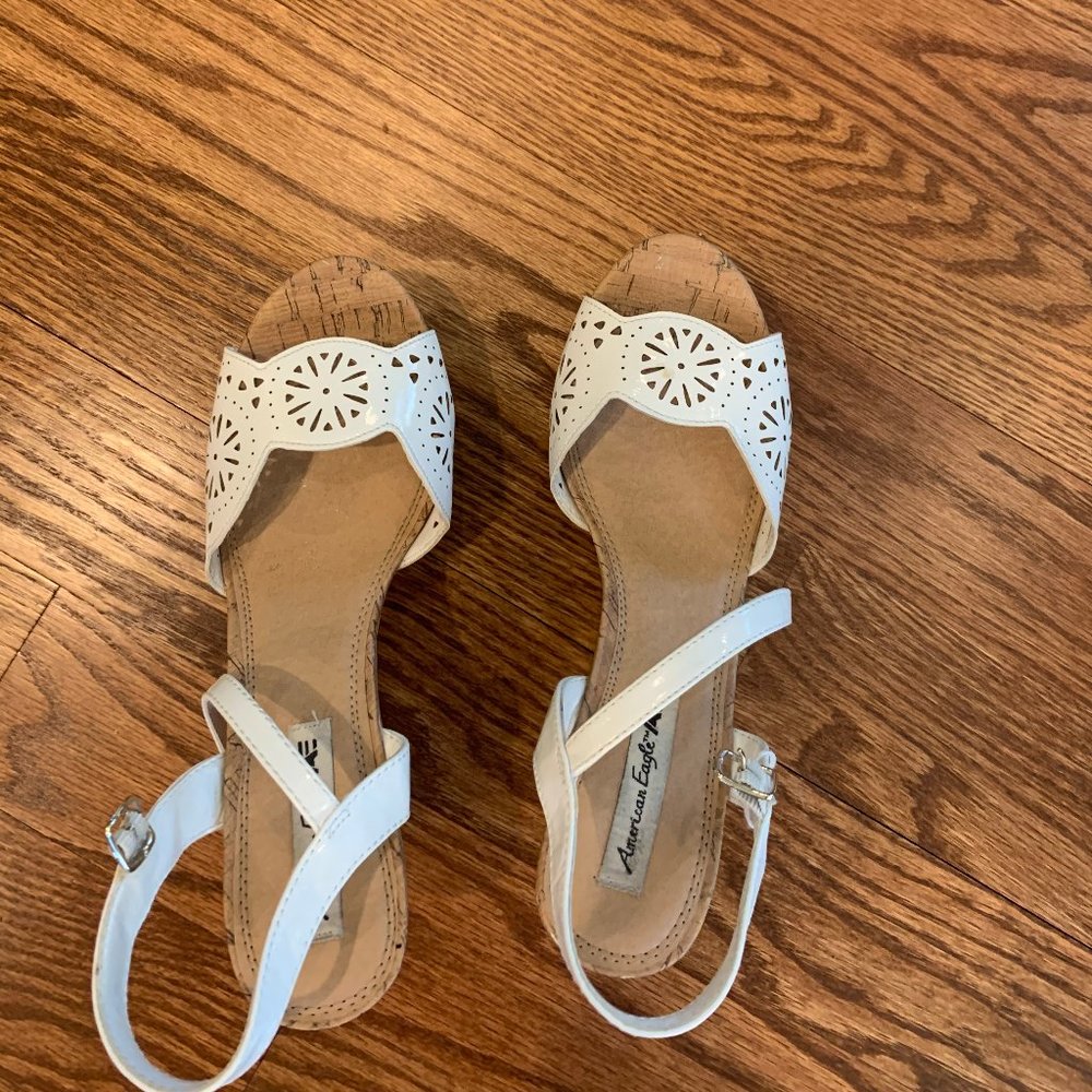 White Cork Wedges